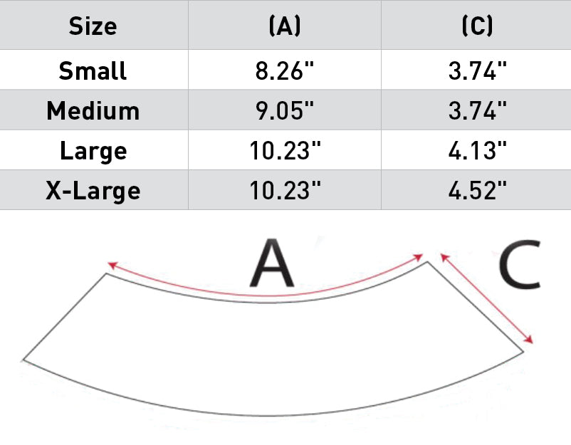 Size chart: Bell Boots