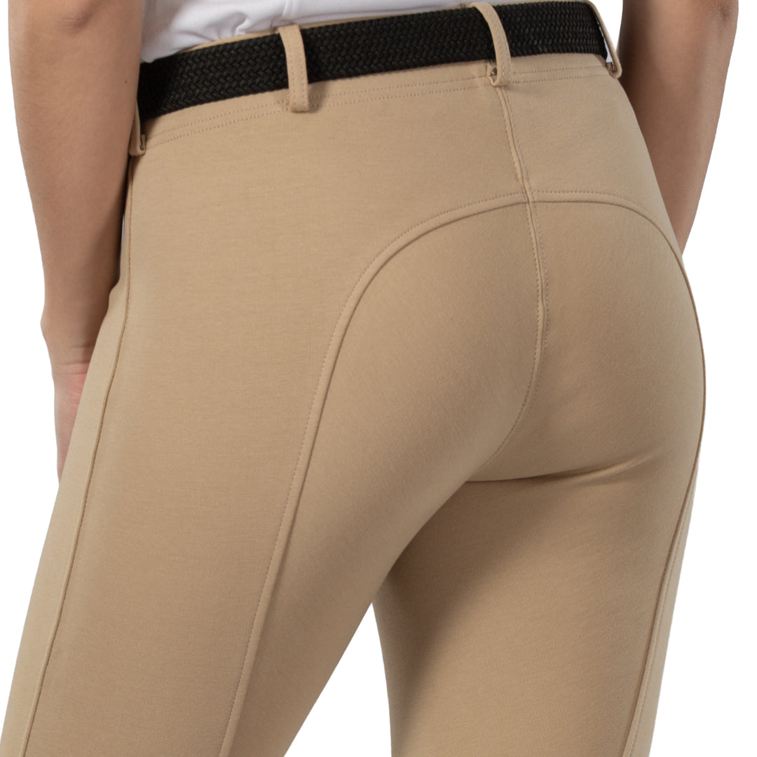 Horze Ella Womens Pull-On Knee Patch Breeches image 