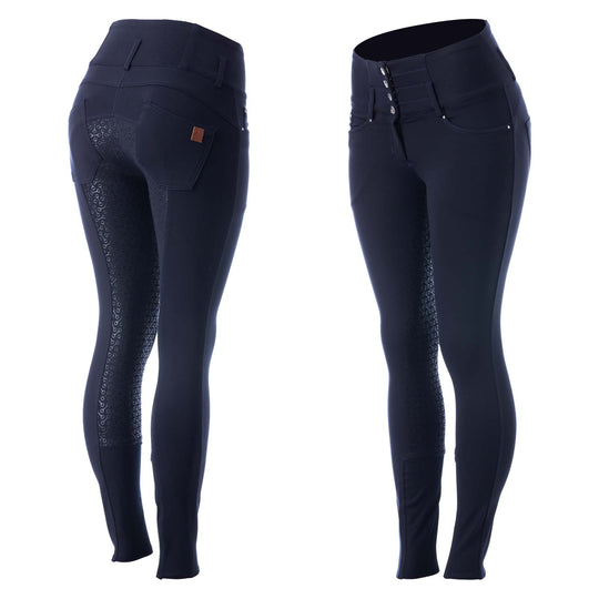 Horze Tara Womens High Waist Silicone Full Seat Breeches image 