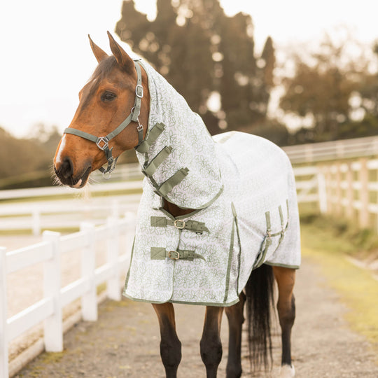 Horze Defense Combo Fly Sheet with Belly Flap image 
