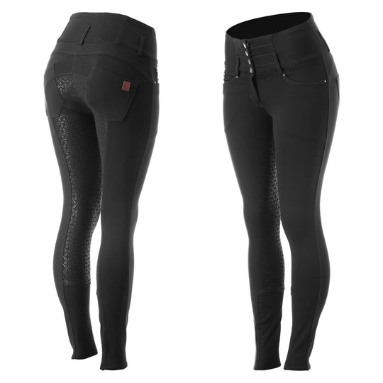 Horze Tara Womens High Waist Silicone Full Seat Breeches image 