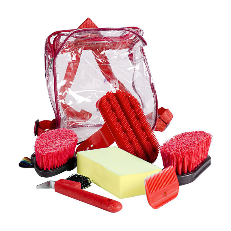 Horze Soft Grip Grooming Backpack Set image #1