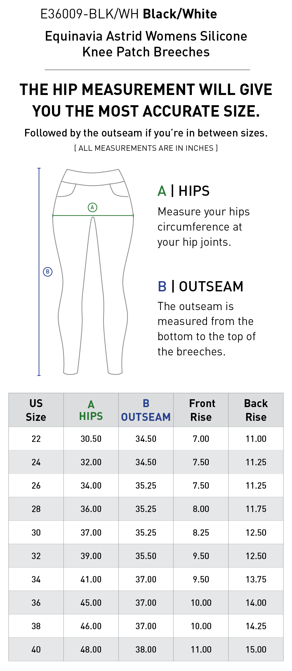 Size chart: Women&