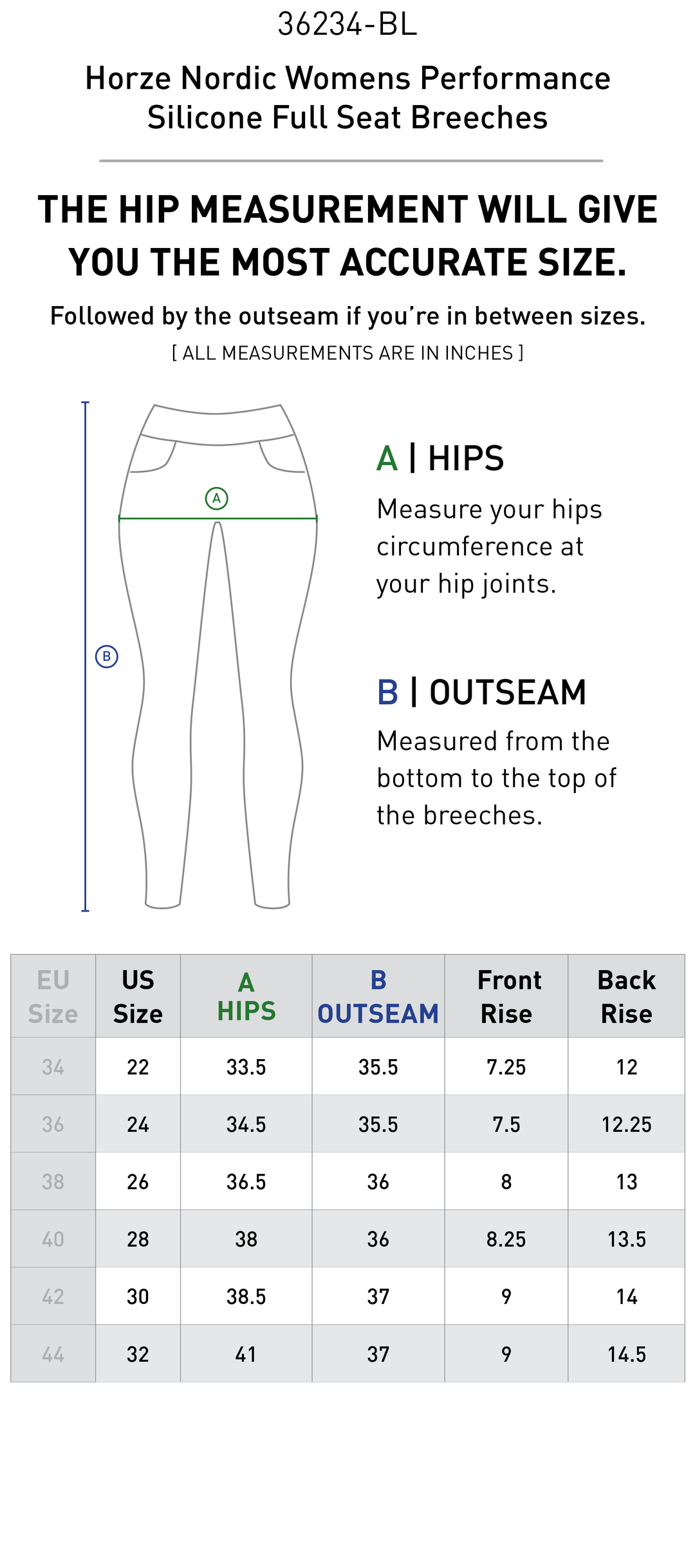 Size chart: Women&