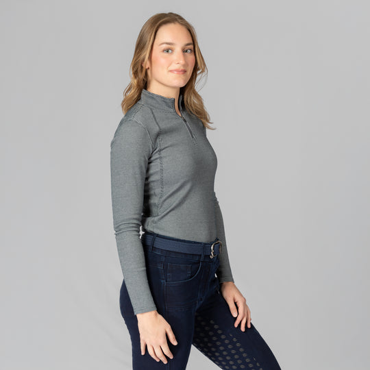 Equinavia Lara Womens Houndstooth Quarter Zip image 