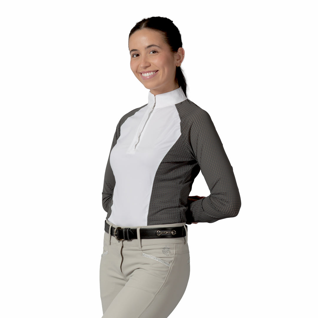 Equinavia Sara Womens Perforated Long Sleeved Show Shirt image 