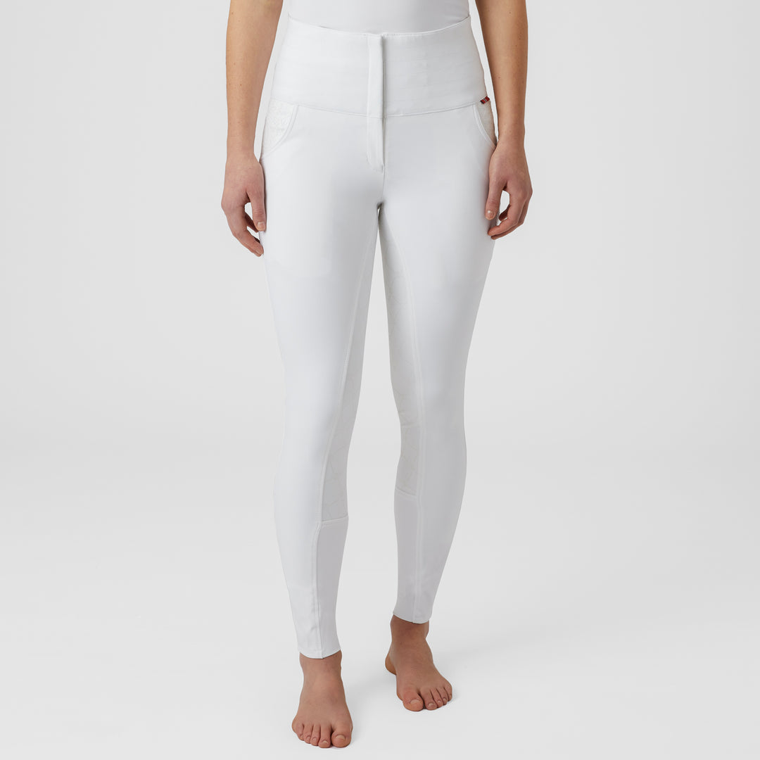 B Vertigo Natalia Womens Sculpting Full Seat Breeches With Lace Detail image 
