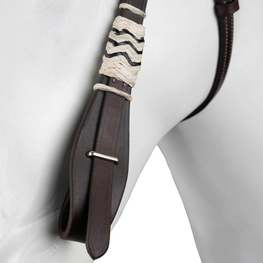 Horze Western Single Ear Rawhide Headstall image 