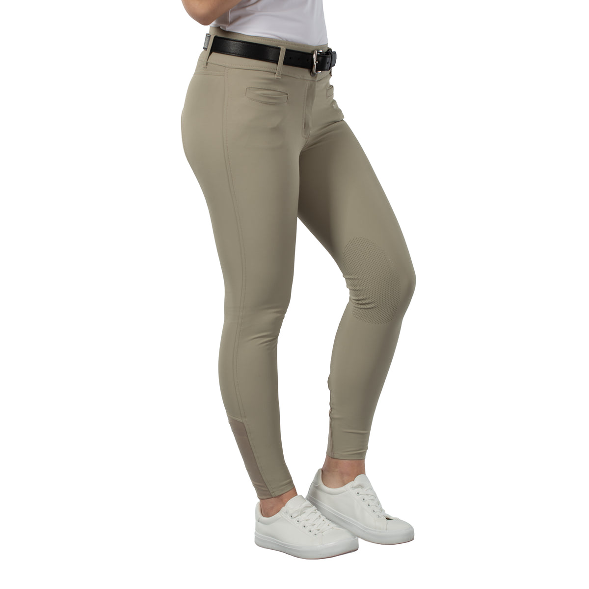 B Vertigo Tiffany Womens High Waist Silicone Knee Patch Breeches image #1
