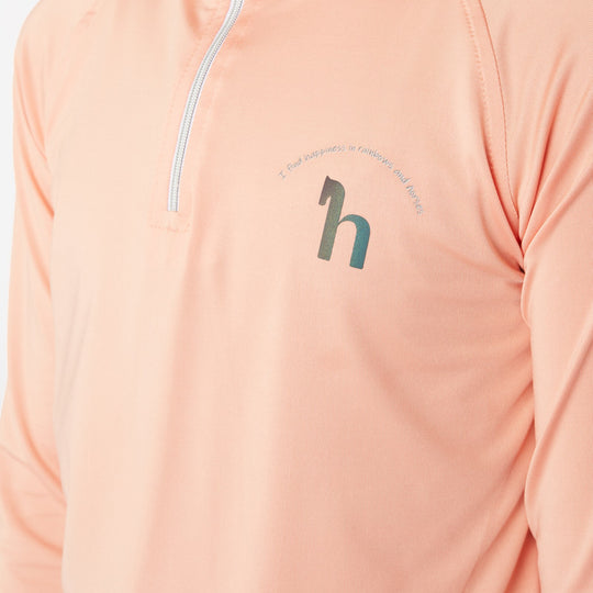 Horze Lola Kids Long Sleeved Half Zip Tec Shirt image 