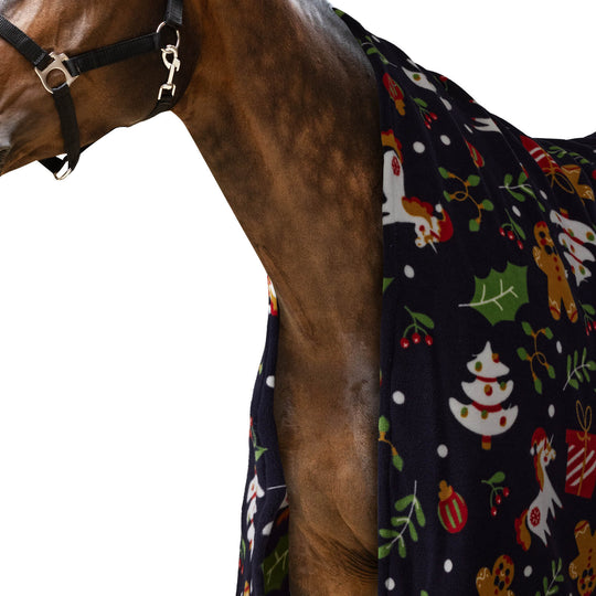 Horze Santa Christmas Throw Blanket image 