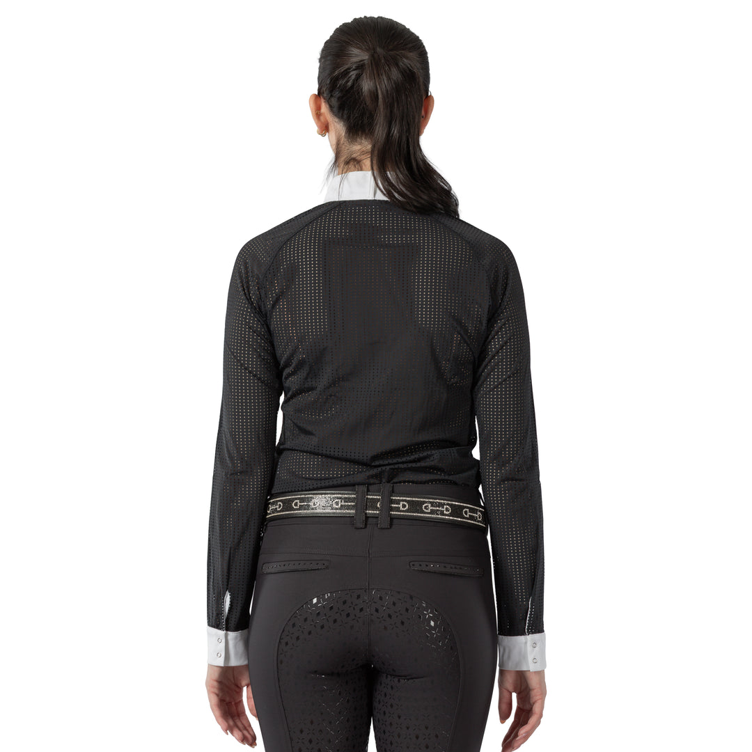 Equinavia Sara Womens Perforated Long Sleeved Show Shirt image 