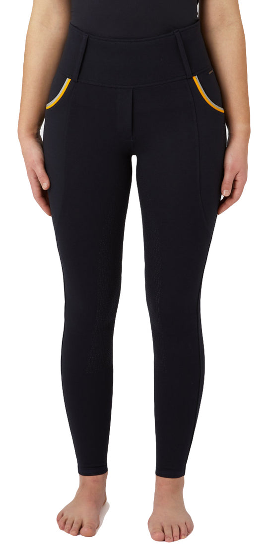 Horze Lucinda Womens High Waist Full Seat Tights image 