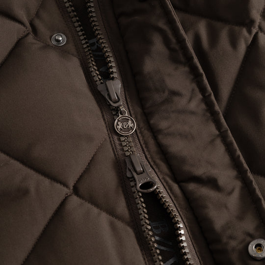 B Vertigo Gem Womens Waxed Padded Long Coat image 