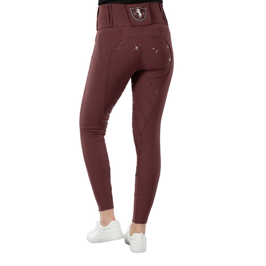 Horze Desiree Womens Silicone Full Seat Breeches with Belt Loops image 