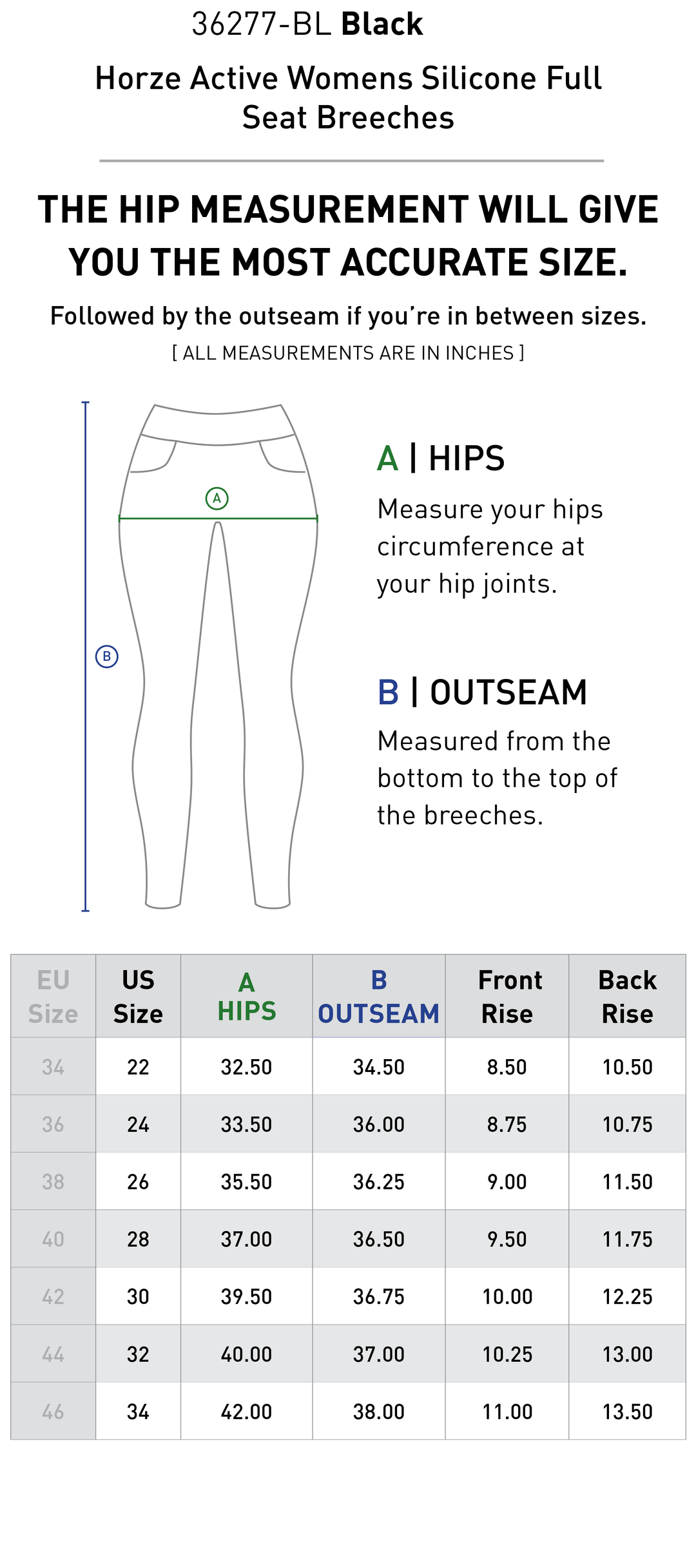 Size chart: Women&