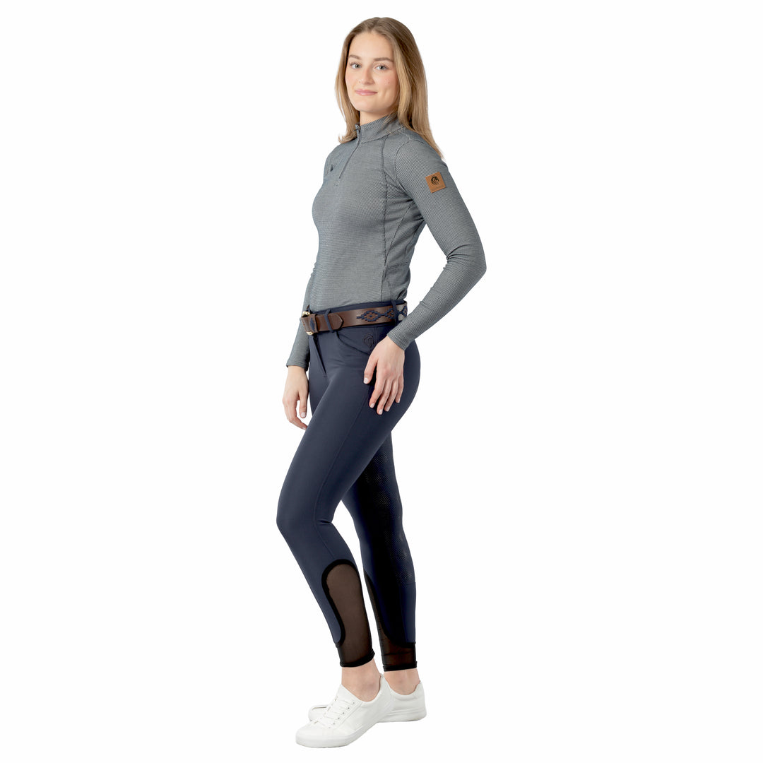 Equinavia Lara Womens Houndstooth Quarter Zip image 