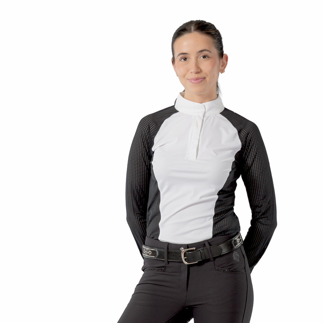 Equinavia Sara Womens Perforated Long Sleeved Show Shirt image 