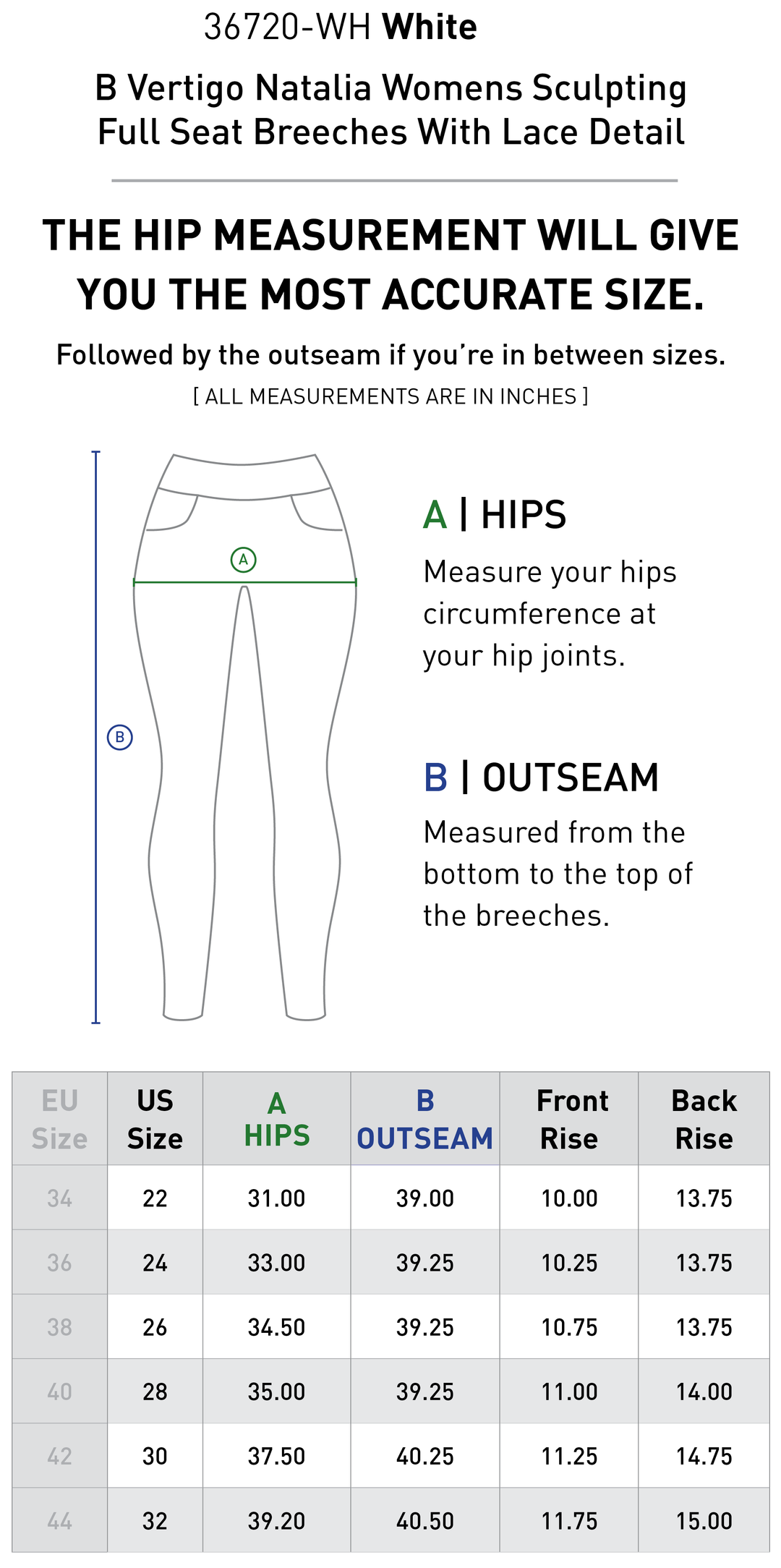 Size chart: Women&
