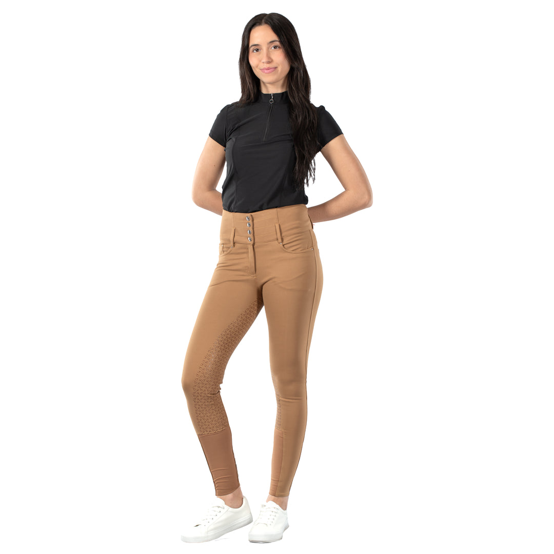 Horze Tara Womens High Waist Silicone Full Seat Breeches image 