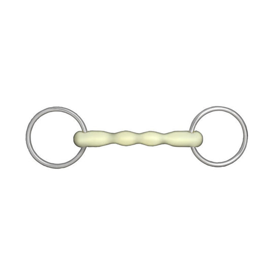 Horze Apple Flavor Mullen Mouth Loose Ring Snaffle Bit image 