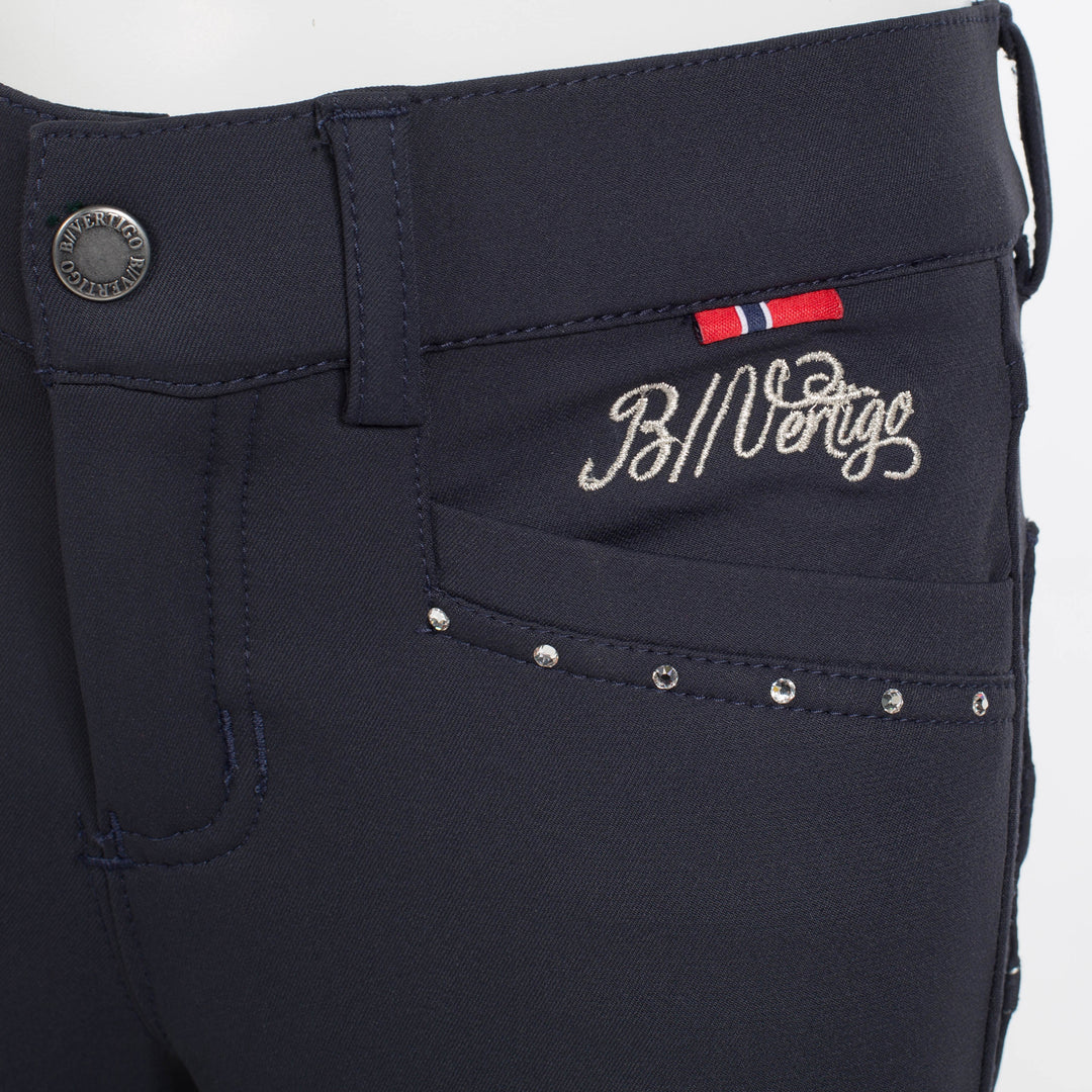 B Vertigo Olivia Girls Silicone Full Seat Breeches image 