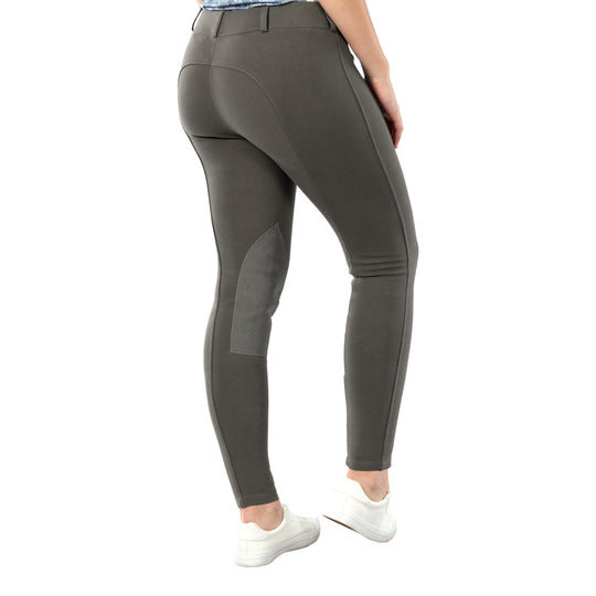 Horze Ella Womens Pull-On Knee Patch Breeches image 