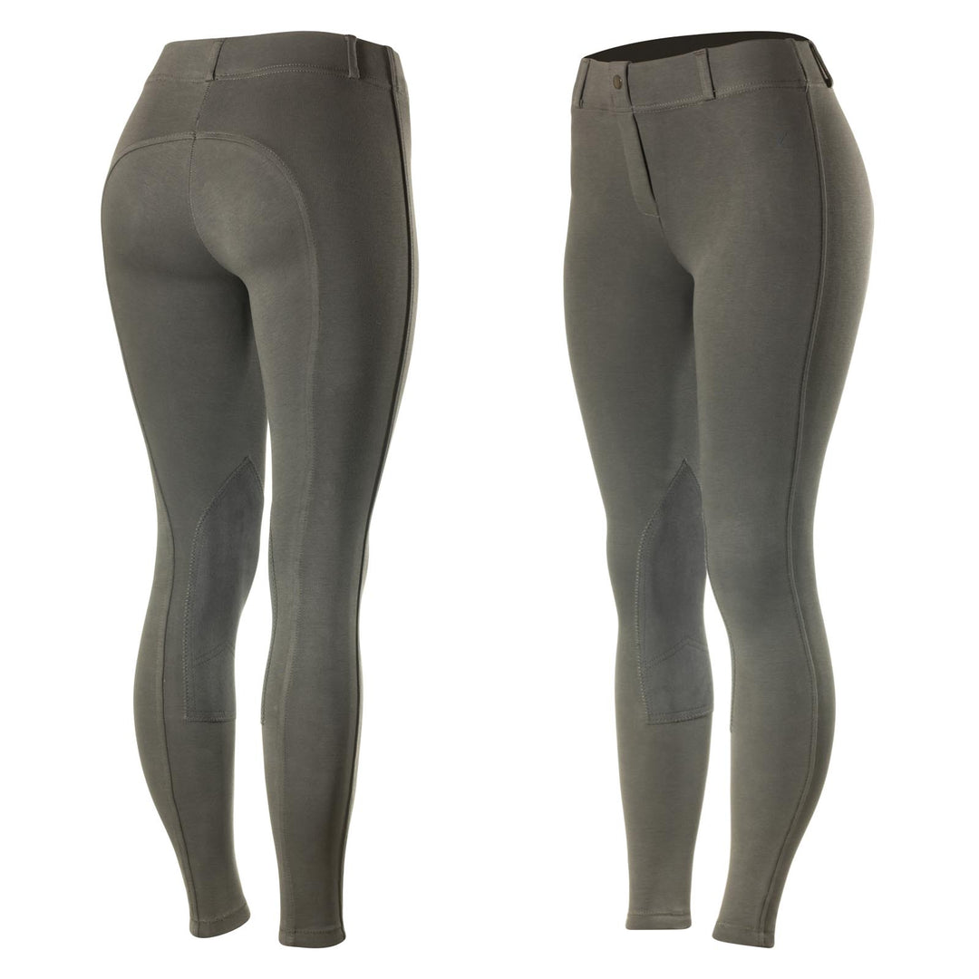 Horze Ella Womens Pull-On Knee Patch Breeches image 