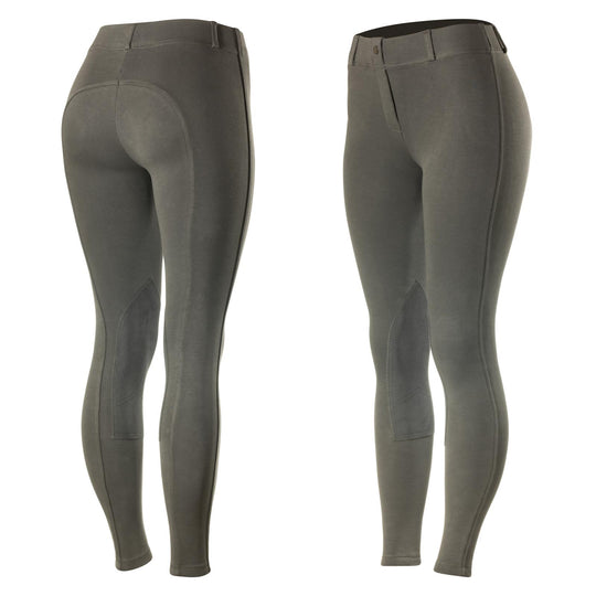 Horze Ella Womens Pull-On Knee Patch Breeches image 