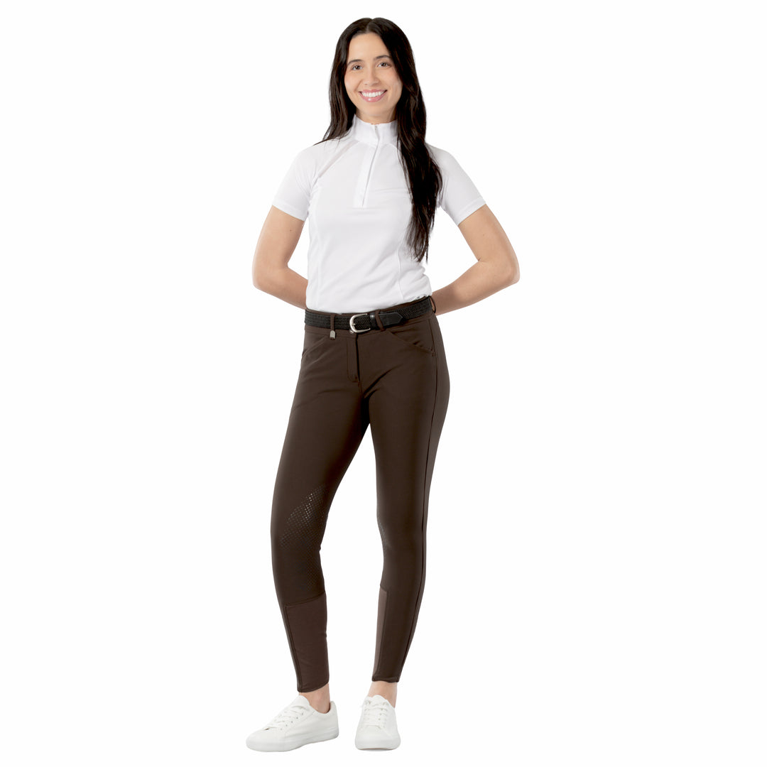 Horze Grand Prix Womens Silicone Knee Patch Breeches image 