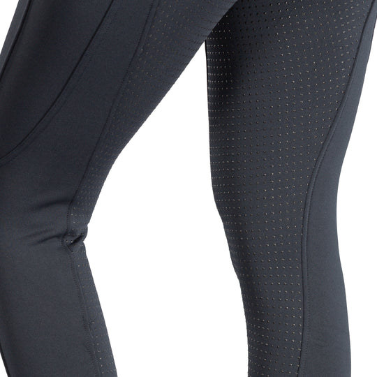Horze Active Womens Winter Silicone Full Seat Tights w/ Phone Pockets image 