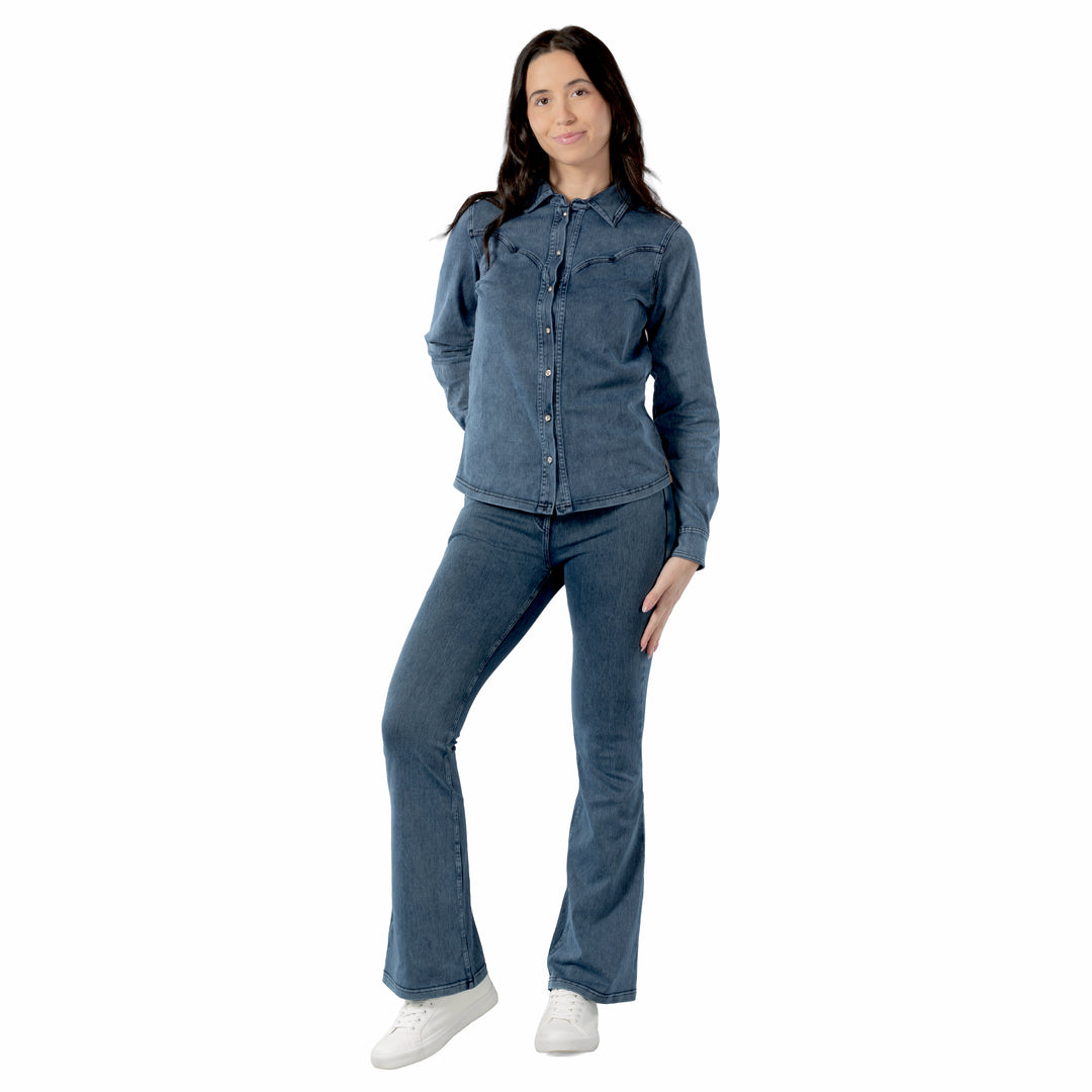 Horze Ulrika Womens Western Stretch Shirt image 