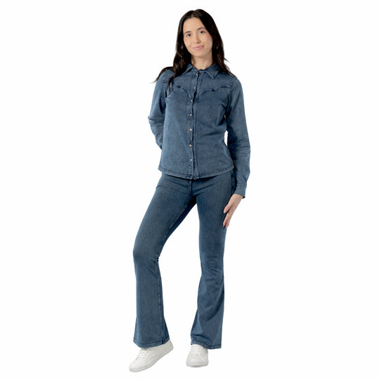 Horze Ulrika Womens Western Stretch Shirt image 