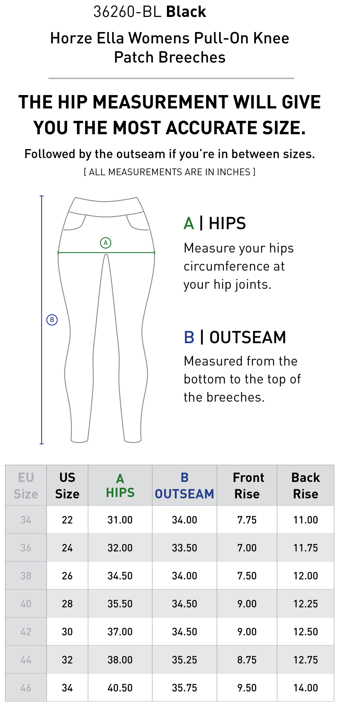 Size chart: Women&