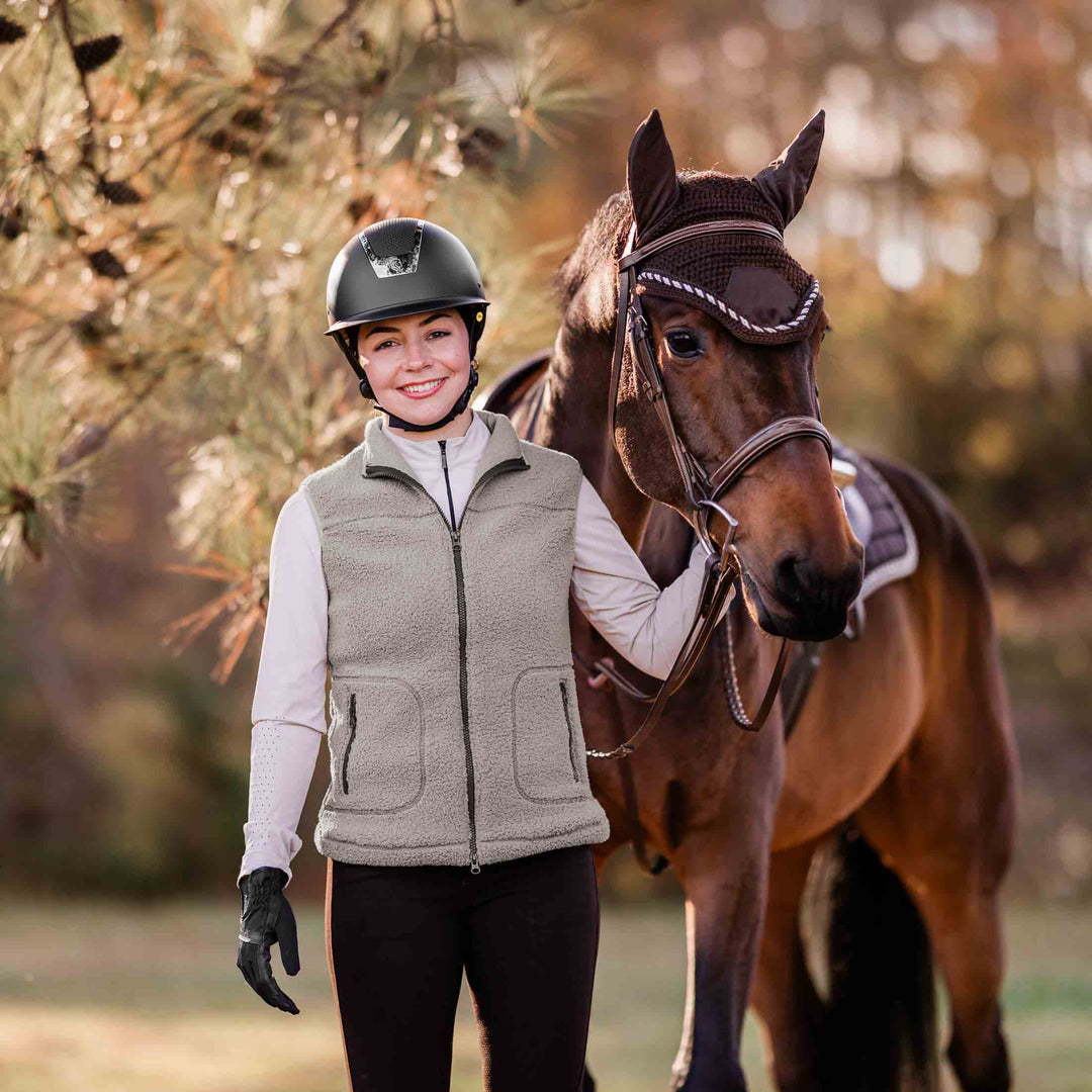 Equinavia Emma Womens Teddy Fleece Vest image 