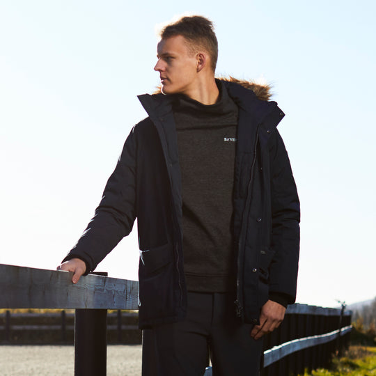 B Vertigo Garren Mens Winter Parka Jacket image 