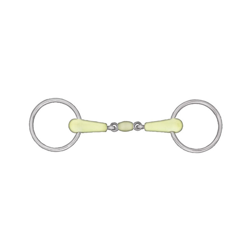 Horze Apple Flavor Peanut Link Loose Ring Snaffle Bit image #1
