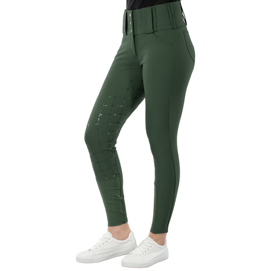 Horze Desiree Womens Silicone Full Seat Breeches with Belt Loops image 