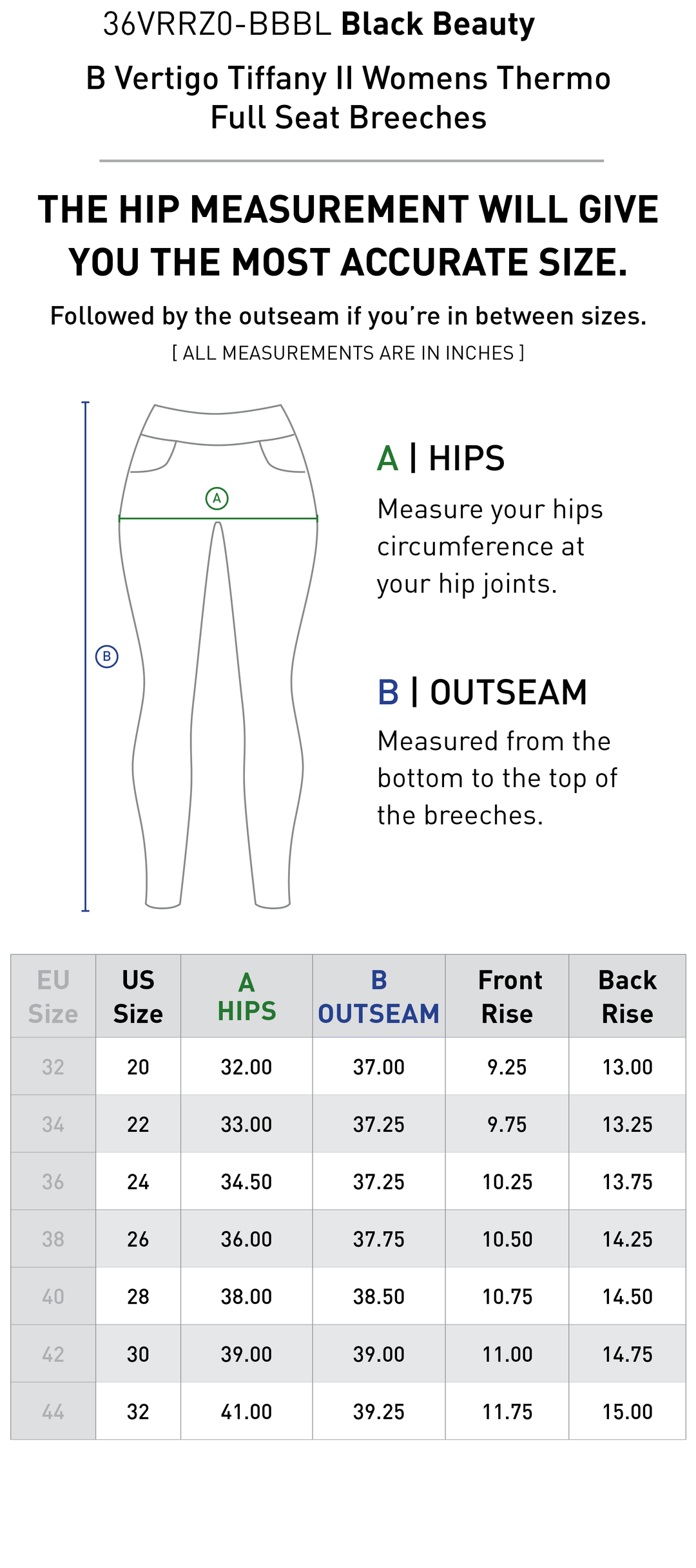 Size chart: Women&