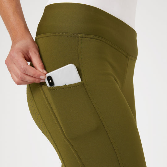 Horze Active Womens Winter Silicone Full Seat Tights w/ Phone Pockets image 