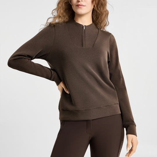 B Vertigo Kareina Womens Ultra Soft Half Zip Sweater image 
