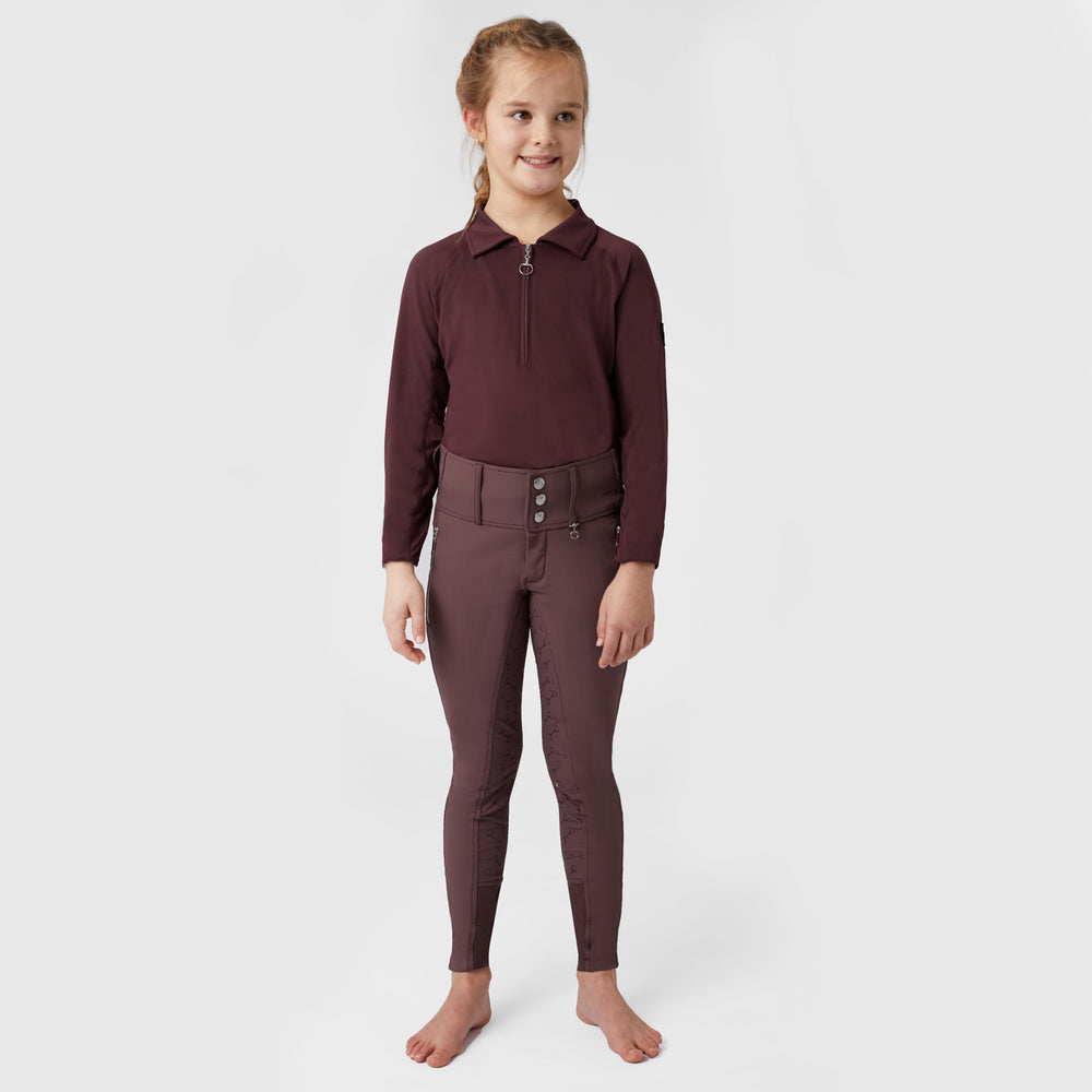 Horze Andrea JR Kids High Waist Full Grip Breeches image #2