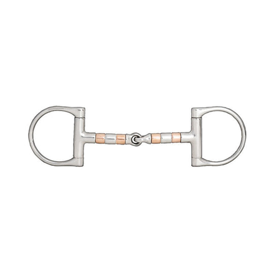 Horze Copper Roller D-Ring Snaffle Bit image 