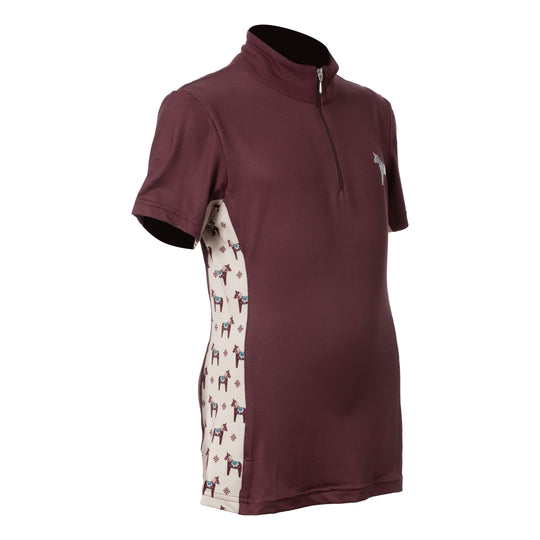 Equinavia Lena Kids Short Sleeve Quarter Zip Shirt image 