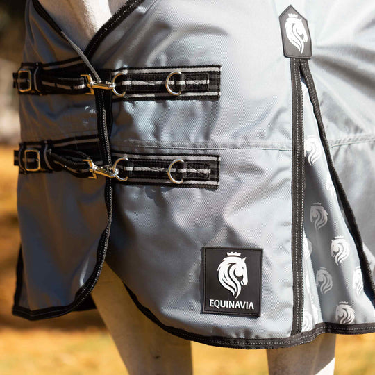 Equinavia Thunder 360 Detachable Neck Mid Weight Turnout Blanket 200g image 