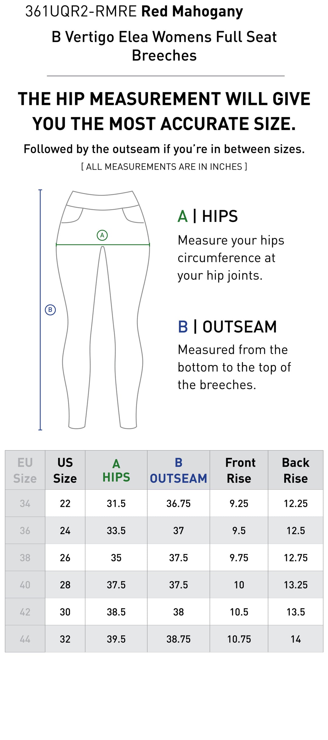 Size chart: Women&