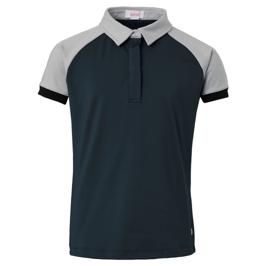 Horze Laura Kids Ventilated Polo Training Shirt image 
