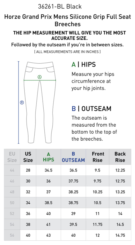 Size chart: Men&