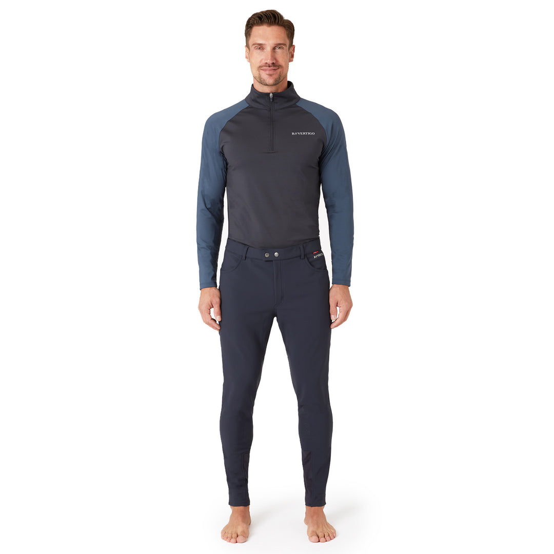B Vertigo Damien Mens Thermo Silicone Full Seat Breeches image 