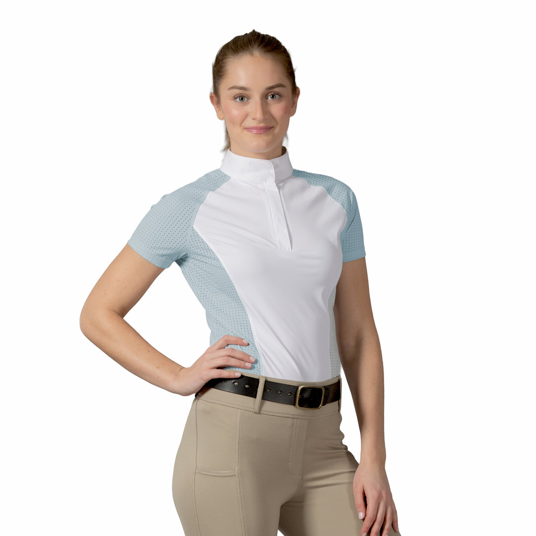 Equinavia Sara Womens Perforated Short Sleeved Show Shirt image 